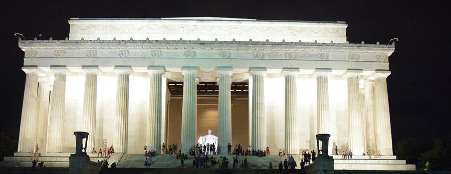 Lincoln Memorial Night View Photograph by Bnte Creations