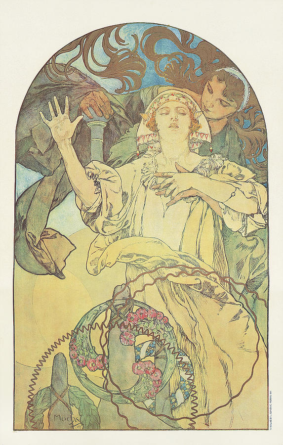 De Forest Phonofilm Painting by Alphonse Mucha | Pixels