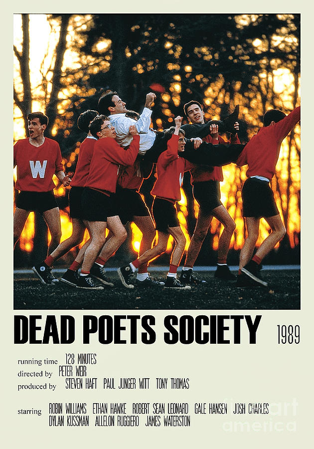 Dead Poets Society Alternative Art Movie Large Painting by Lauren Walker