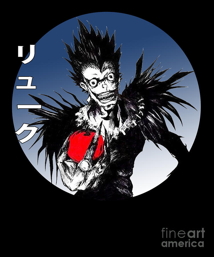 Death Note Japanese Art Ryuk Drawing by Fantasy Anime - Pixels