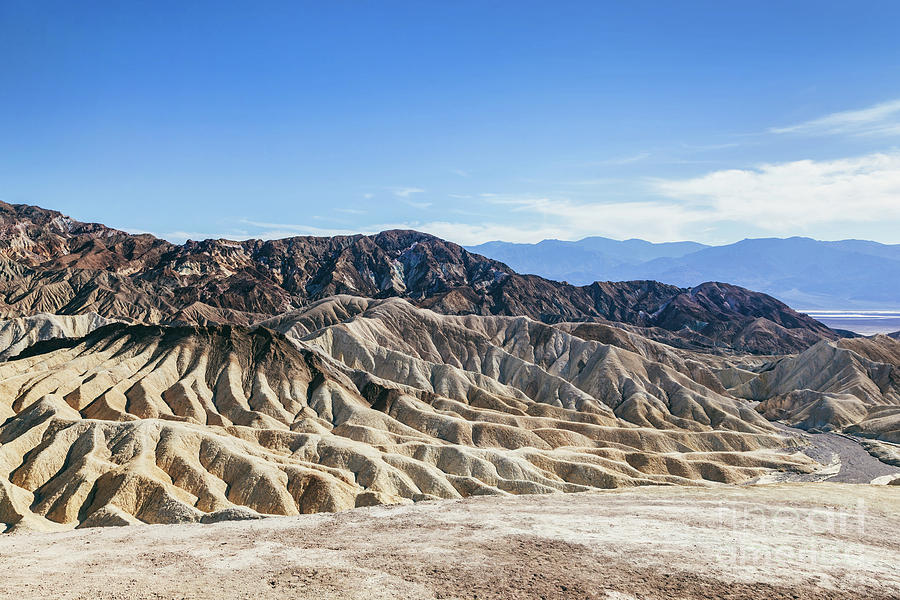Death Valley badland landscape. California, USA. #1 Photograph by Michal Bednarek