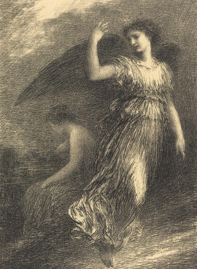 Debut from Paradise and the Peri Drawing by Henri Fantin Latour - Pixels