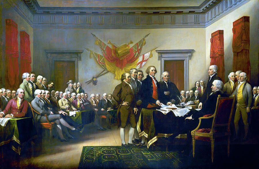Declaration Of Independence Painting - Declaration of Independence #1 by Jon Baran