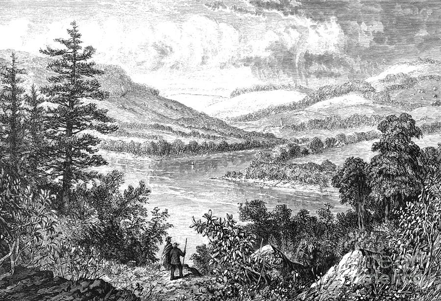 Delaware Water Gap Drawing by Granville Perkins - Fine Art America