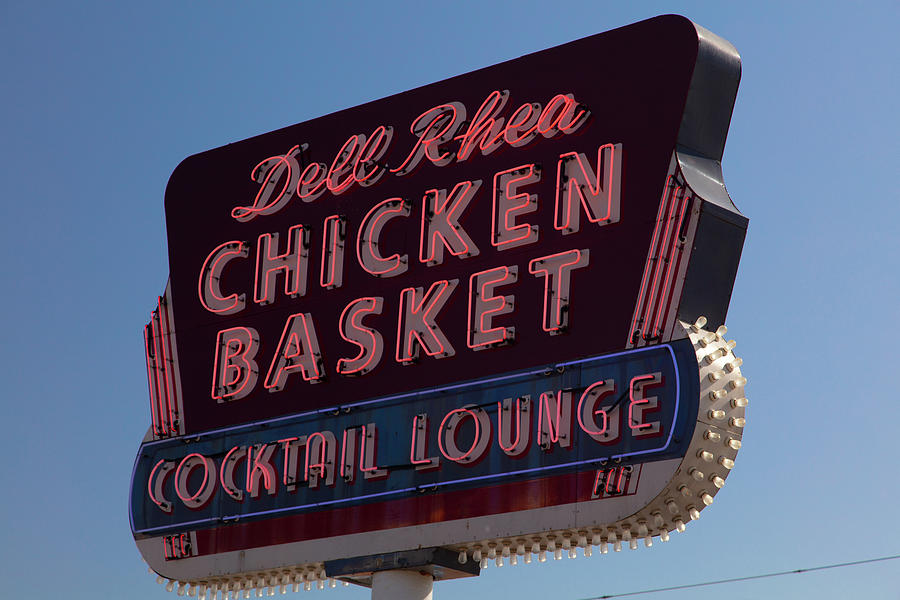Dell Rhea Cocktail Lounge and Chicken Basket on Historic Route 66 in Willowbrook Illinois #1 Photograph by Eldon McGraw