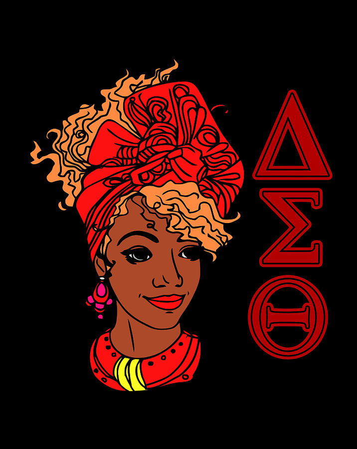 Delta Dst Sigma Sorority Theta Paraphernalia Digital Art by Naomi Carter