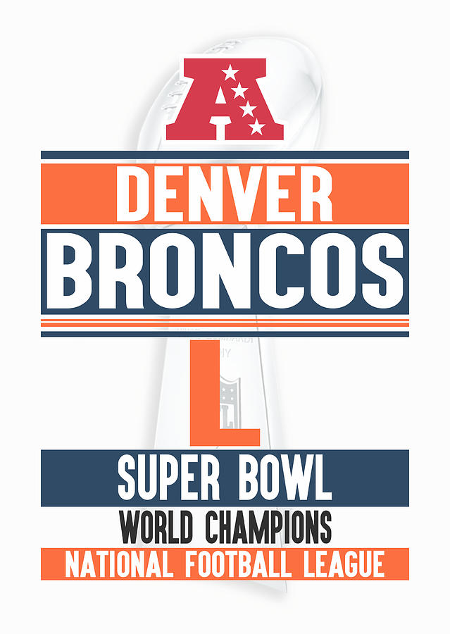 Super Bowl 50 Denver Broncos Champions Poster Print Item