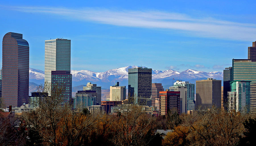 Denver Skyline #1 Photograph by Rick Wilking