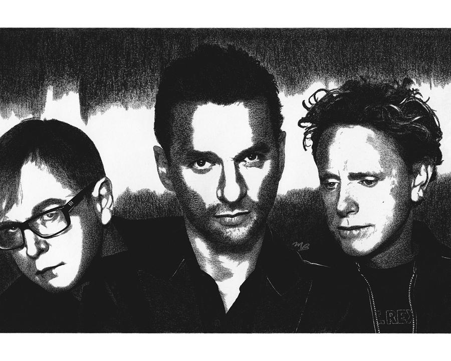 Depeche Mode #2 Drawing by Mark Baranowski