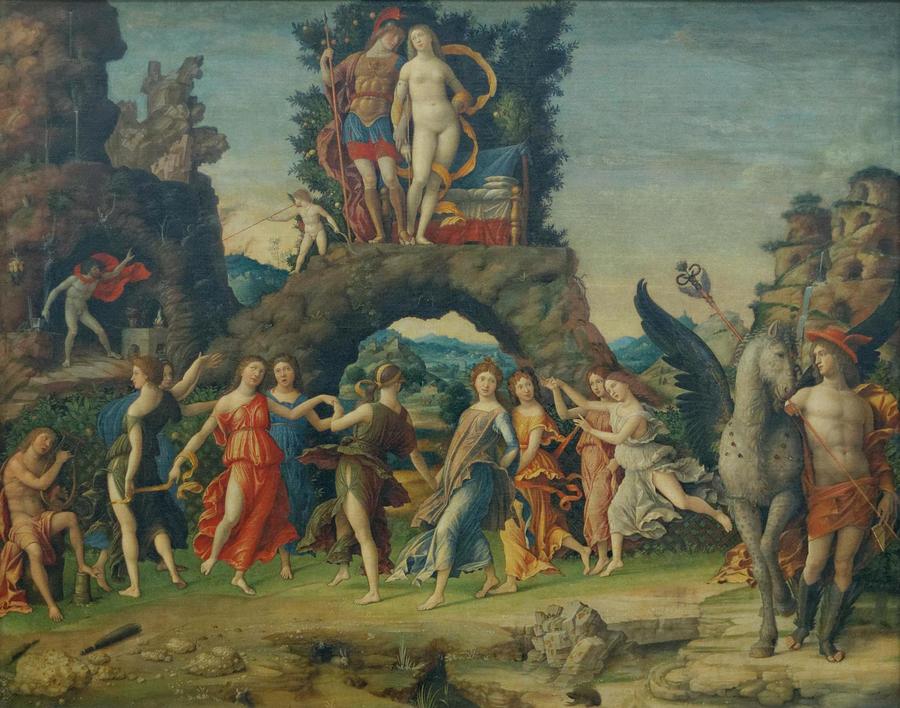 Der Parnass Detail Parnassus Painting by Andrea Mantegna - Fine Art America