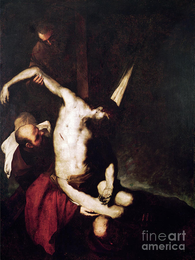 Descent from the Cross Painting by Jusepe de Ribera