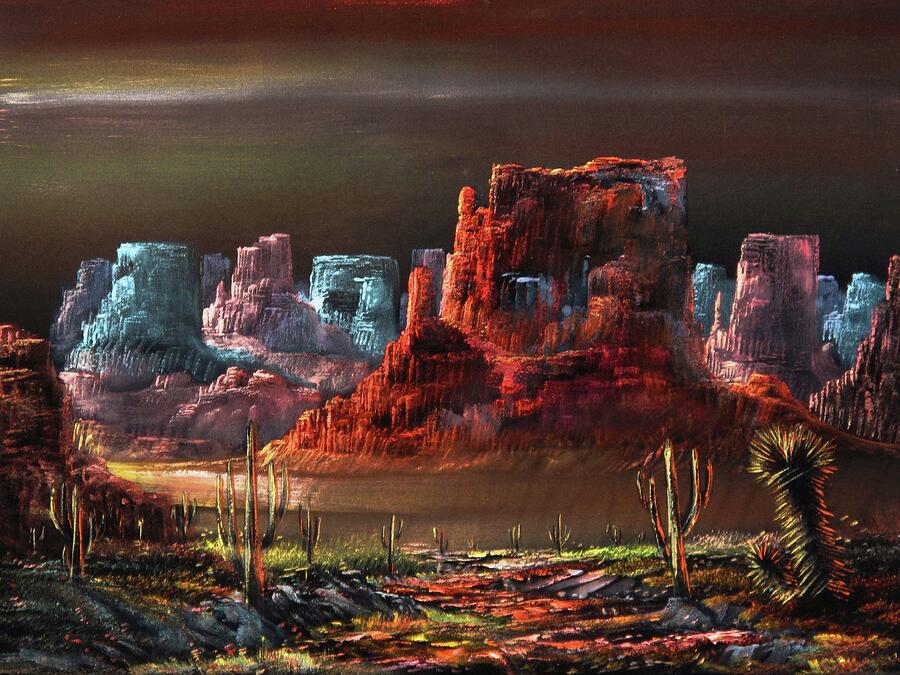 Landscape Painting - Desert Southwestern scene #1 by Genio