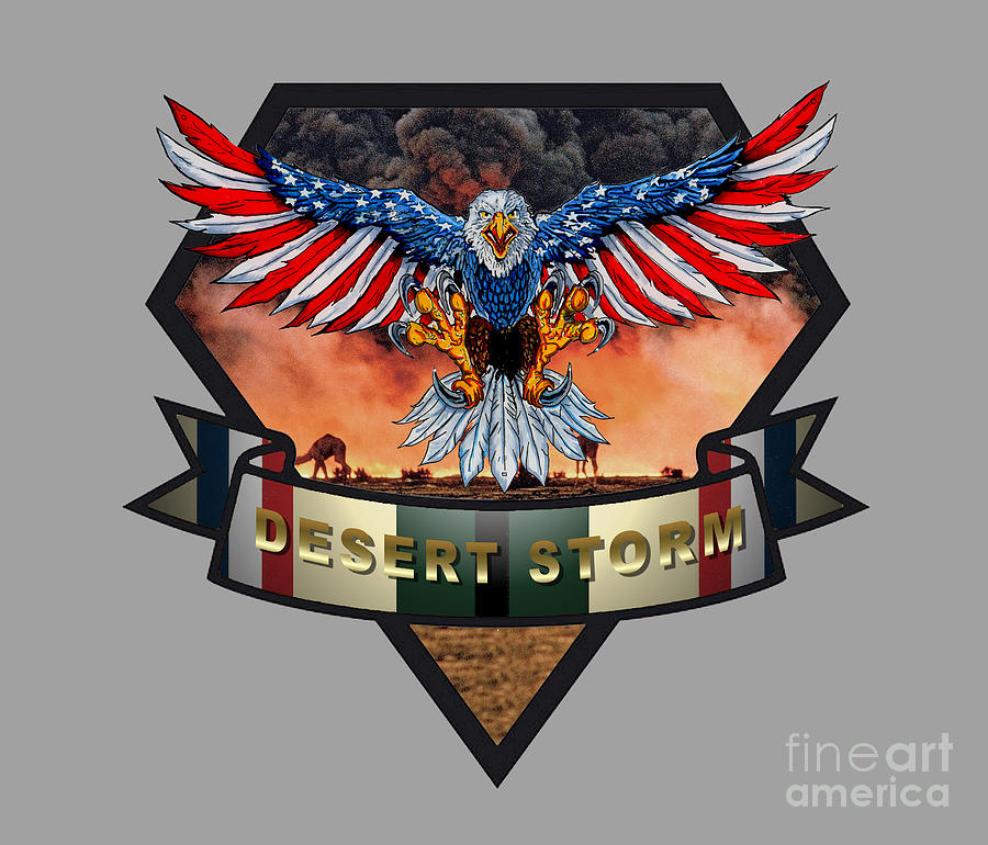 Desert Storm Eagle #1 Digital Art by Bill Richards