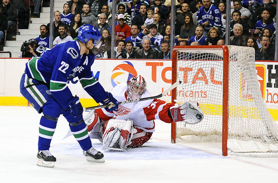 Detroit Red Wings v Vancouver Canucks #1 Photograph by Jessica Haydahl