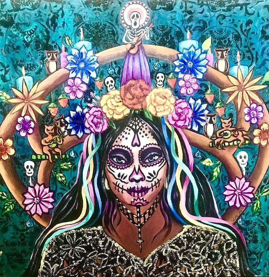 Dia de Los Muertos #1 Painting by Susan Santiago