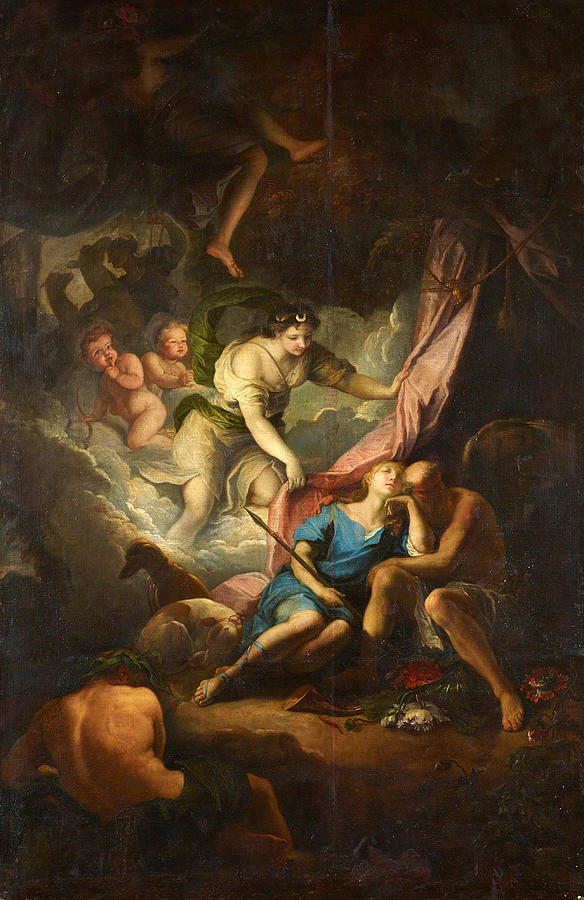 Diana finding Endymion asleep Painting by Gabriel Blanchard Fine Art