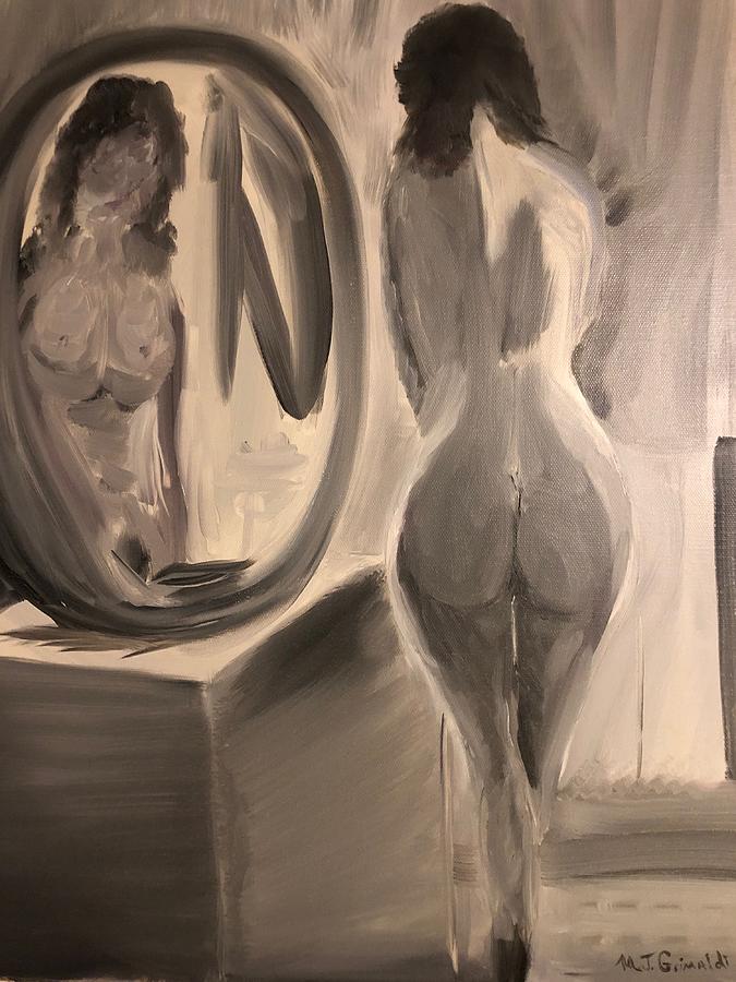 Dichotomy of a Voyeur Painting by Michael Grimaldi