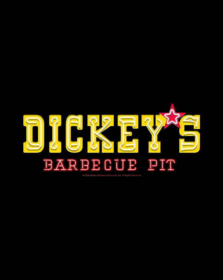 Dickey'S Barbecue Pit Neon Lights Logo Digital Art By Jessika Bosch