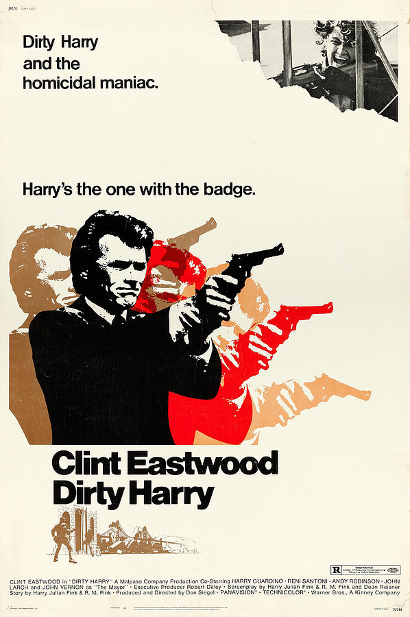 Dirty Harry 1971 1 Painting By Movie Posters Fine Art America