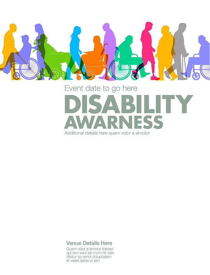 Disability Awareness Design Template #1 Drawing by Smartboy10