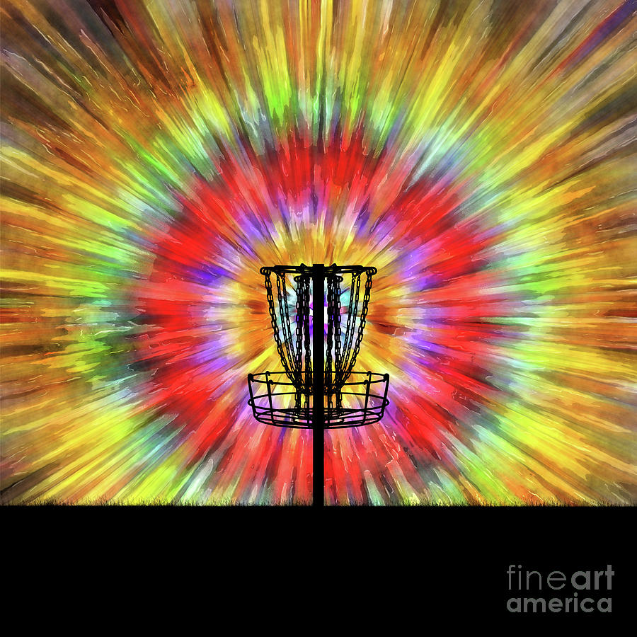 Disc Golf Tie Dye Digital Art by Phil Perkins
