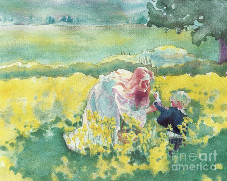 Discovering Mustard #1 Painting by Edie Schneider