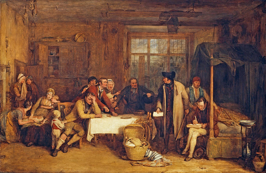 Distraining for Rent #1 Painting by David Wilkie