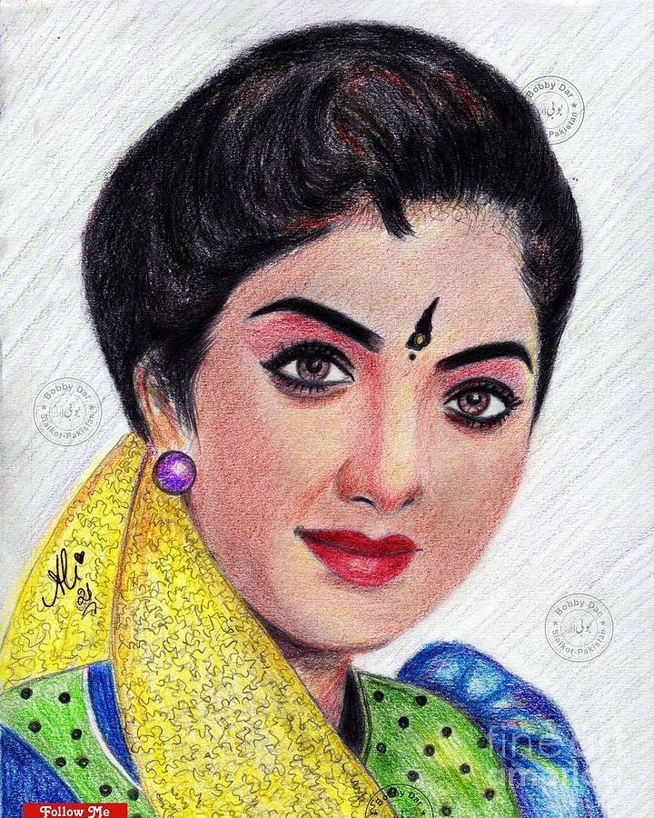 Divya Bharti Drawing by Bobby Dar  Pixels