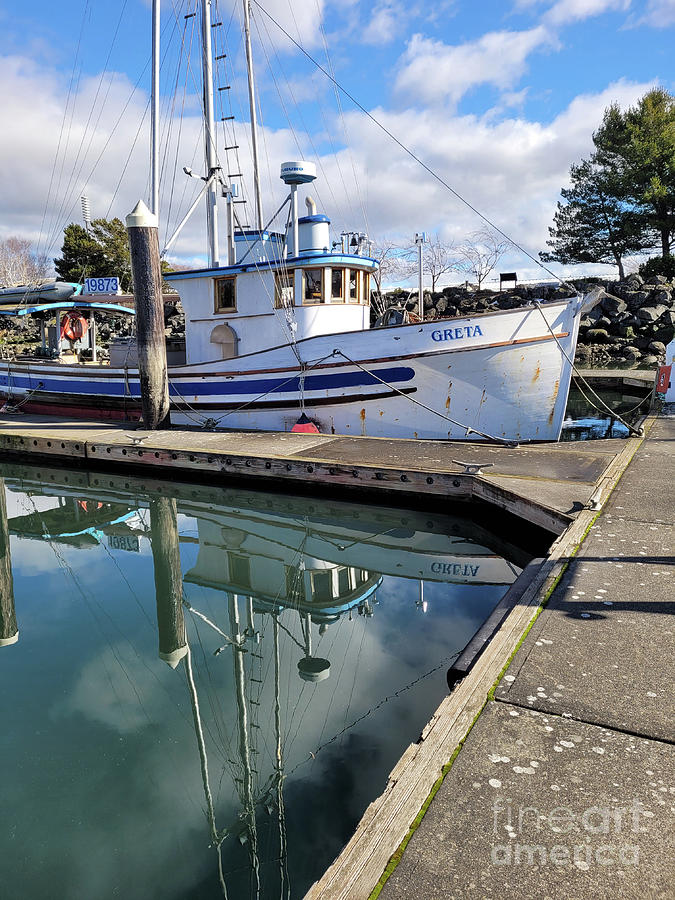 Dockside Reflections #1 Photograph by Norma Appleton