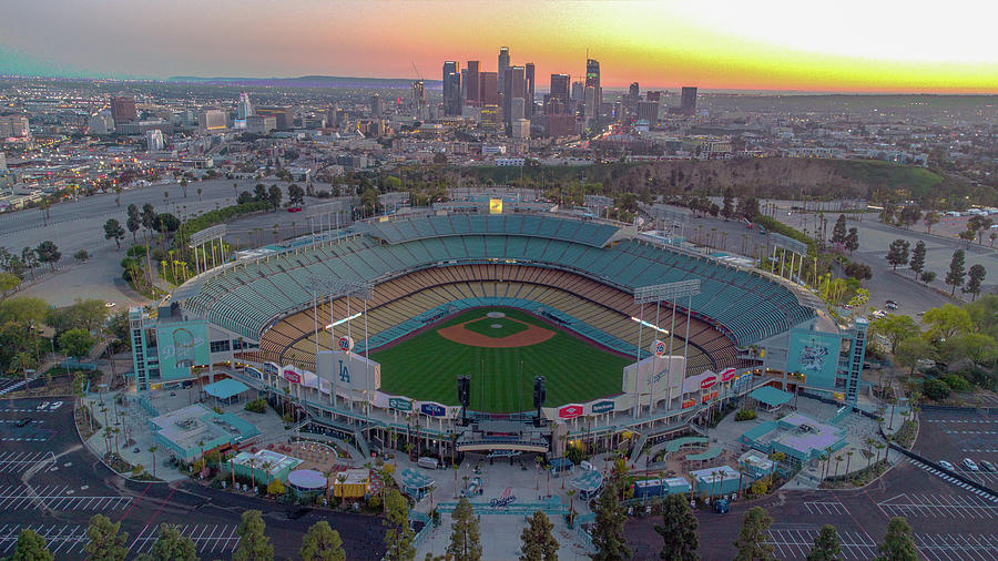 Dodger Stadium Ready For Opening Day Photograph