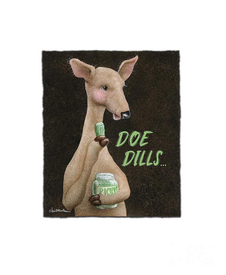 Deer Painting - Doe Dills... #2 by Will Bullas