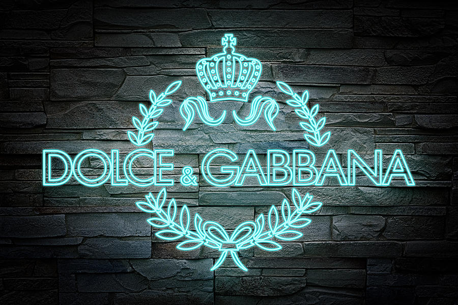 Dolce and Gabbana Neon On Brick 2 Photograph by Ricky Barnard