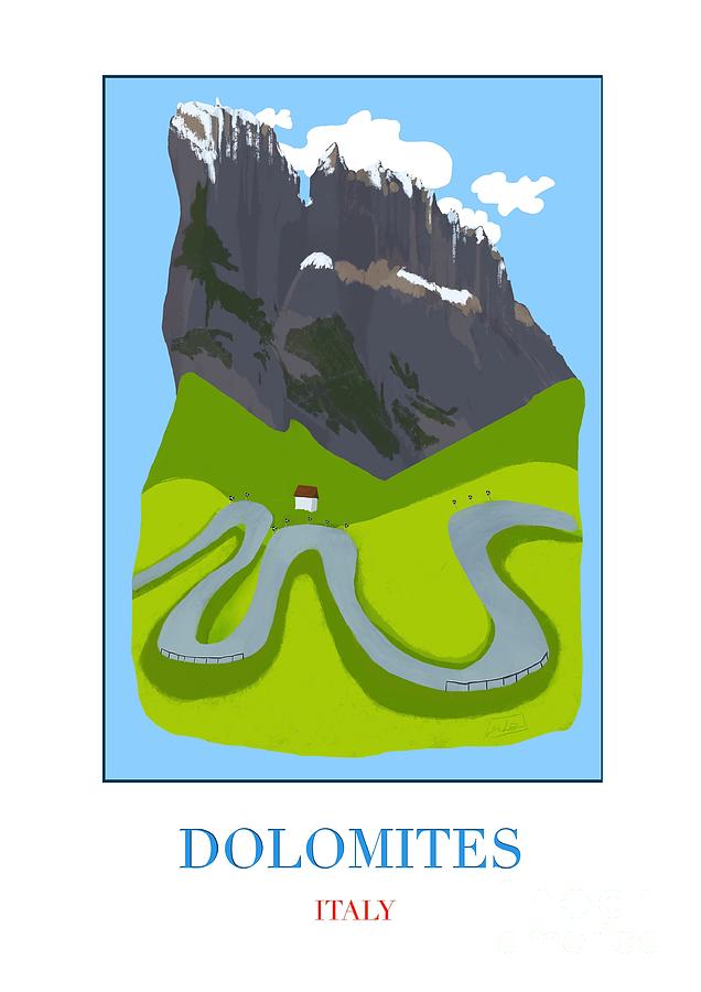 Dolomites #1 Digital Art by Lidija Ivanek - SiLa