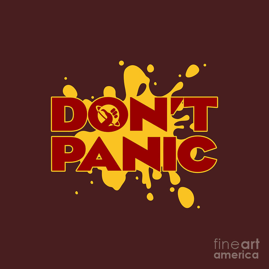 Don't Panic - Hitchhikers Guide | Greeting Card