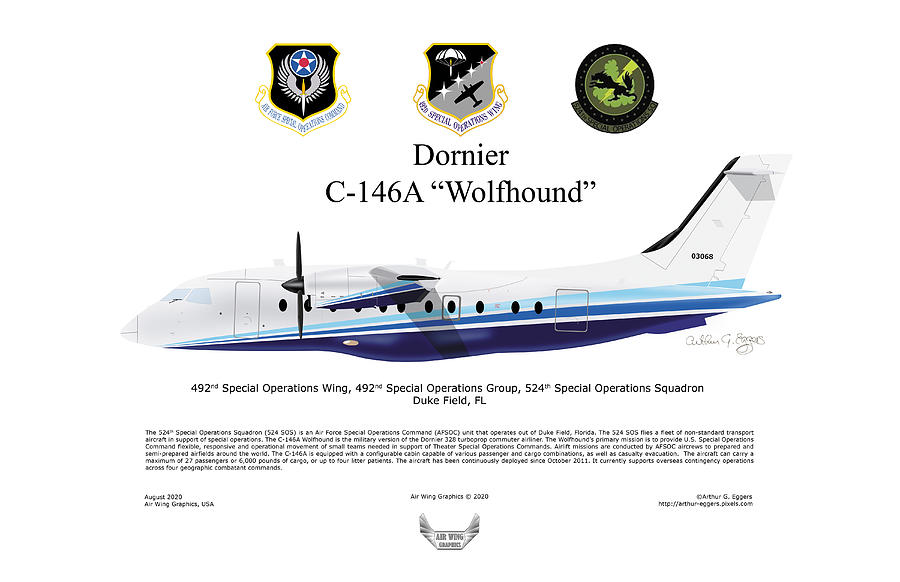 Dornier C-146A Wolfhound #3 Digital Art by Arthur Eggers