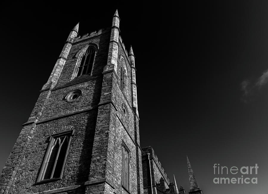 Down Cathedral, Downpatrick. Church of Ireland Cathedral with Sa #1 Photograph by Jim Orr