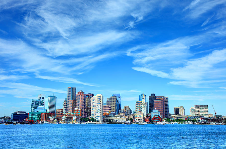 Downtown Boston Massachusetts Skyline #1 Photograph by DenisTangneyJr