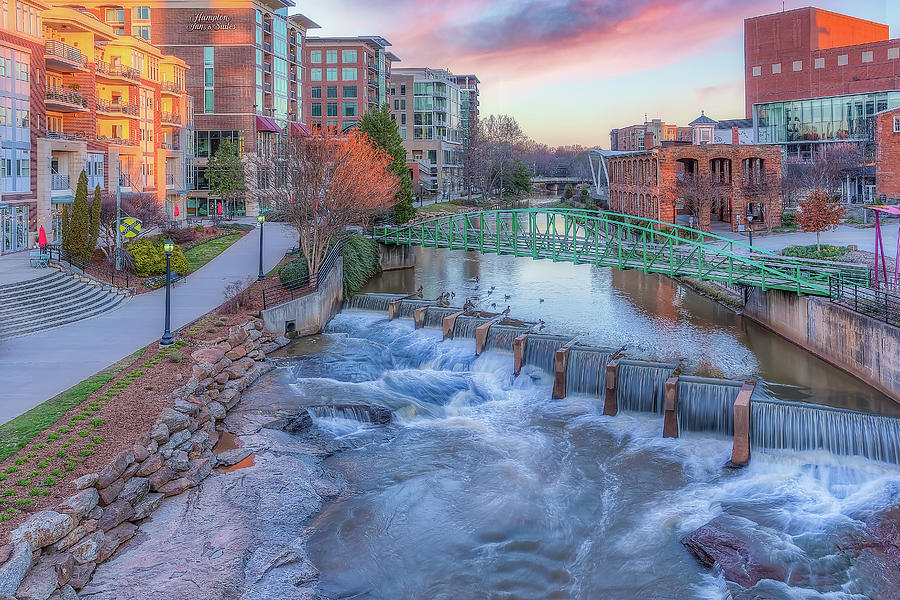 Downtown Greenville South Carolina 2 Photograph by Steve Rich - Fine ...