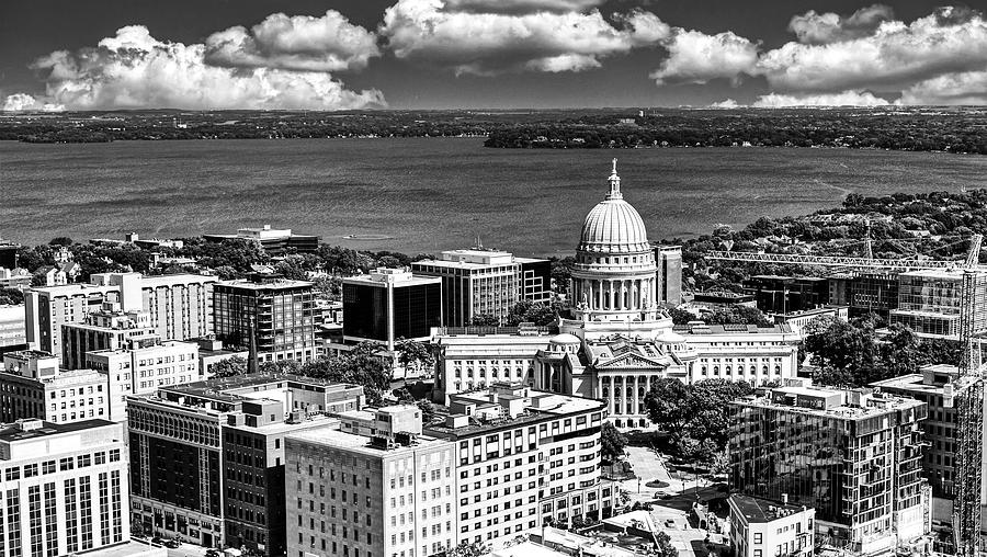 Madison Photograph - Downtown Madison, Wisconsin #1 by Mountain Dreams