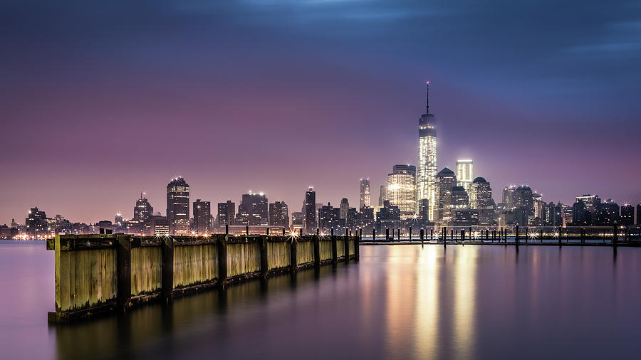 Downtown New York as observed from Jersey City #1 Photograph by Mihai Andritoiu