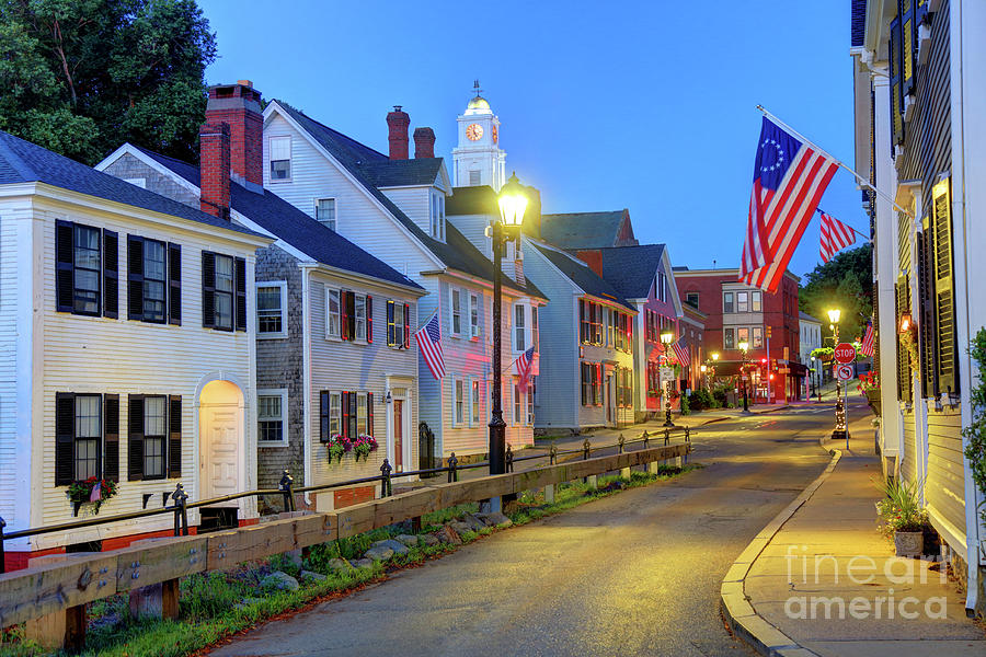 Downtown Plymouth Massachusetts Photograph by Denis Tangney Jr Fine