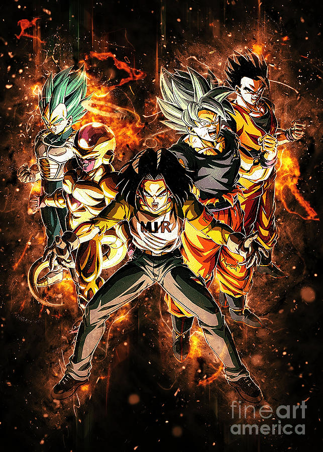 Dragon Ball Z, DBZ, Super Saiyan, Goku, hero Poster #22 Digital Art by Hha  - Pixels