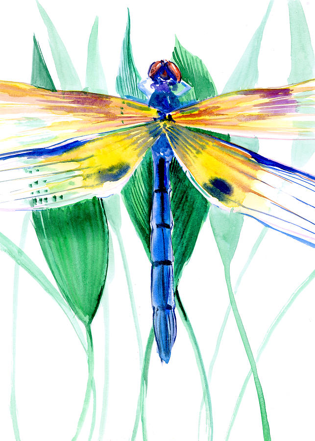 Dragonfly #1 Painting by Suren Nersisyan