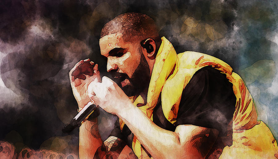 Drake Thank me Later #2 Mixed Media by Brian Reaves