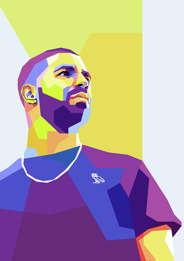 Drake Wpap Pop Art Drawing by NganTHREE Art | Pixels