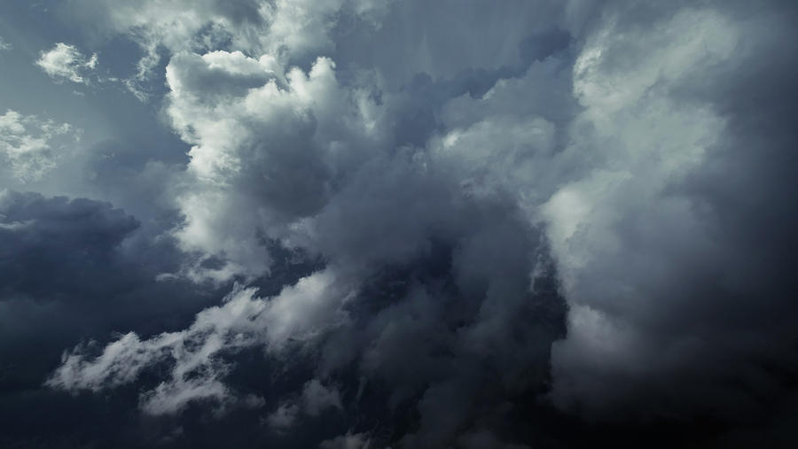 Dramatic dark storm clouds #1 Photograph by Mikhail Kokhanchikov