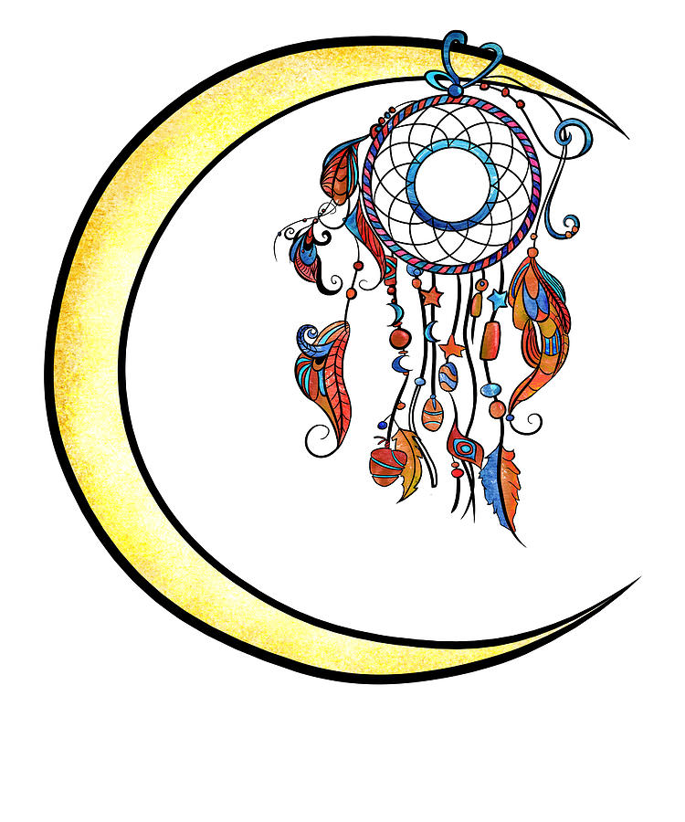 Dreamcatcher Native American Hoop Design #1 Digital Art by Lance Gambis ...