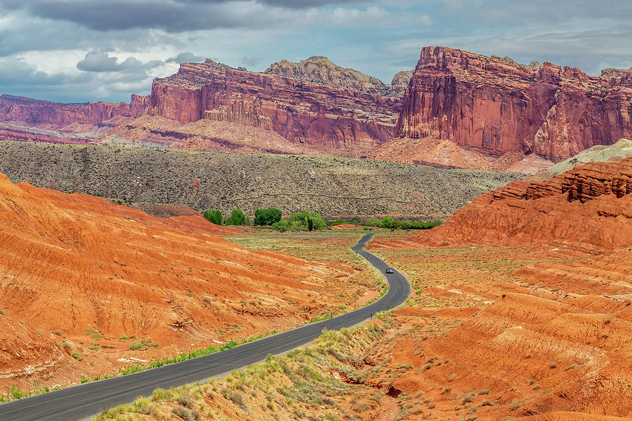 Driving Through Capitol Reef #1 Photograph by Pierre Leclerc Photography