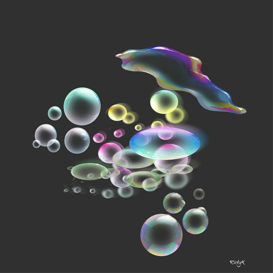 Droplets Digital Art by Rick Kaplan | Fine Art America