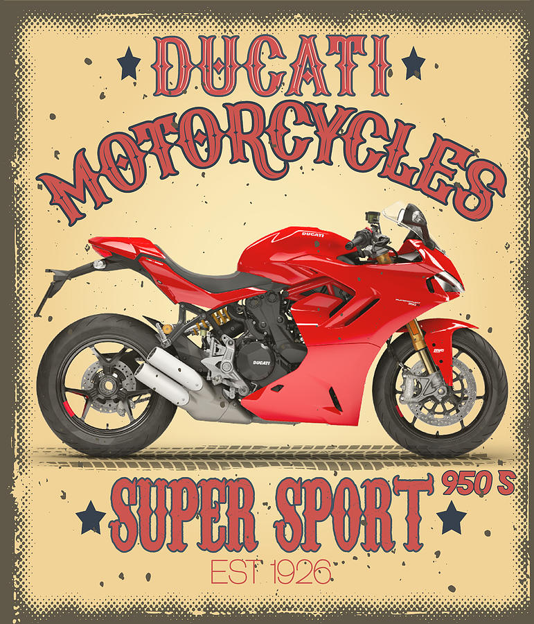 Ducati SuperSport #1 Digital Art by Ramkumar GR - Fine Art America